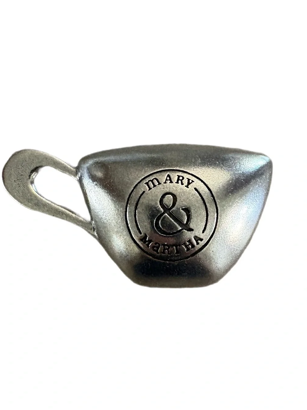 Mary & Martha Pewter My Cup Overflows 1 Tbsp Measuring Cup Discontinued
